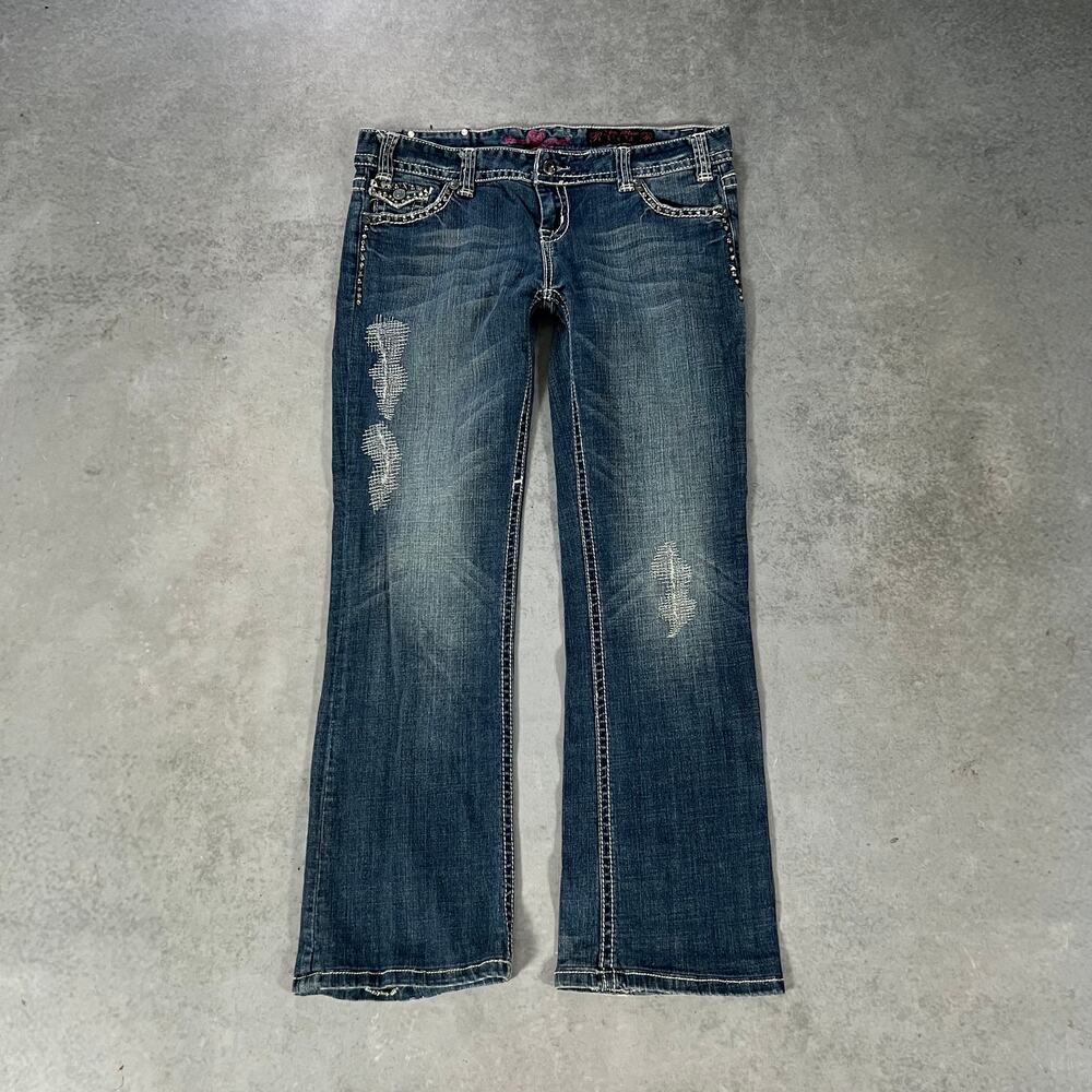 Bootcut Low Rise Rock & Roll Cowgirl Women’s Western Denim Jeans Size: 35x31